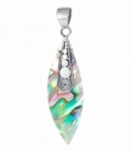 Pendentif Argent Abalone Filigrane