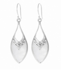 Boucle d'oreille Argent Filigrane Nacre Prix Paire