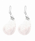 Pendiente Plata Nacar Espiral. Precio Par