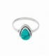 Bague Argent Turquoise 12 X 9mm