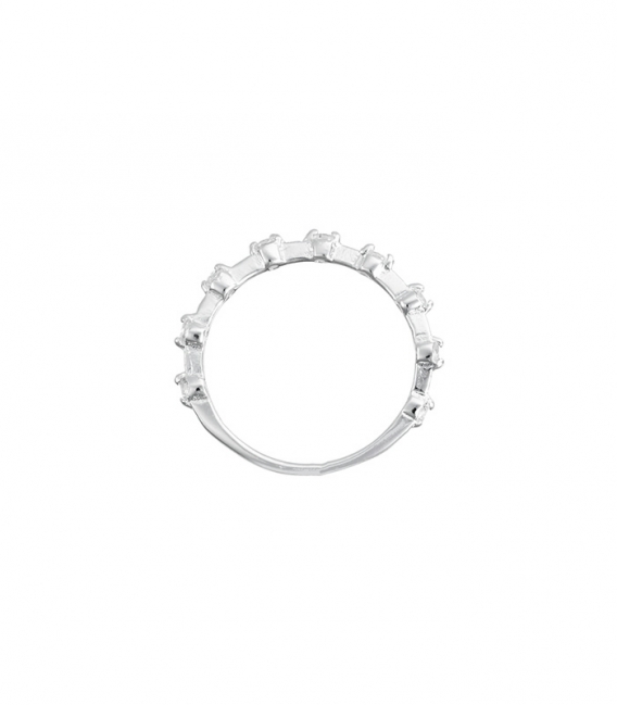 Anillo Plata Circonitas 2mm