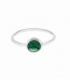 Anillo Plata Malaquita 7mm