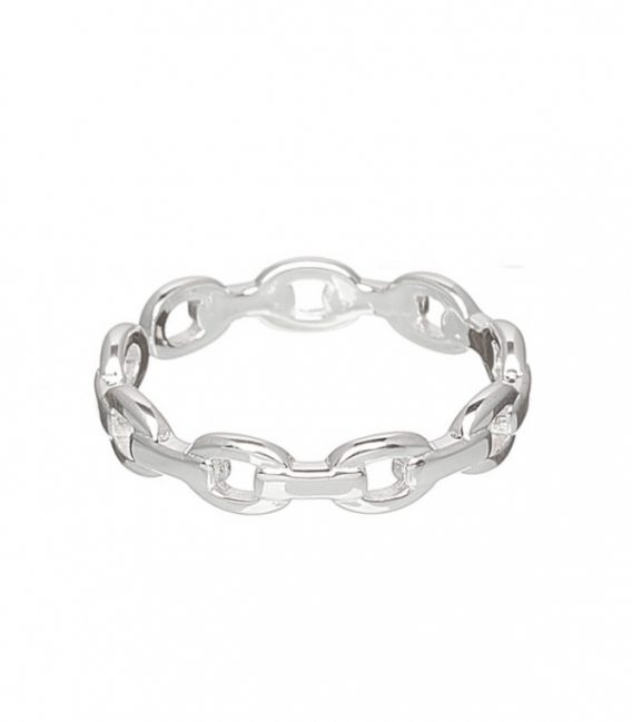 Anillo Plata Eslabones