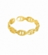 Anillo Plata Eslabones Bañado