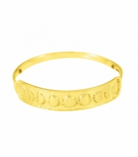 Bague Argent Phases Lune Recoubert