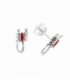 Pendiente Plata Escorpion Esmalte 12mm. Precio par