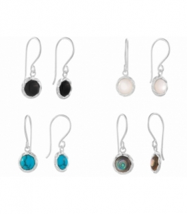 Boucles d'oreilles Argent Pierre Prix Paire