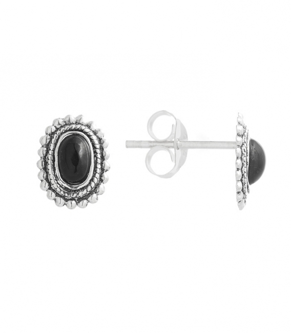 Pendiente Plata Esmalte10mm. Precio par