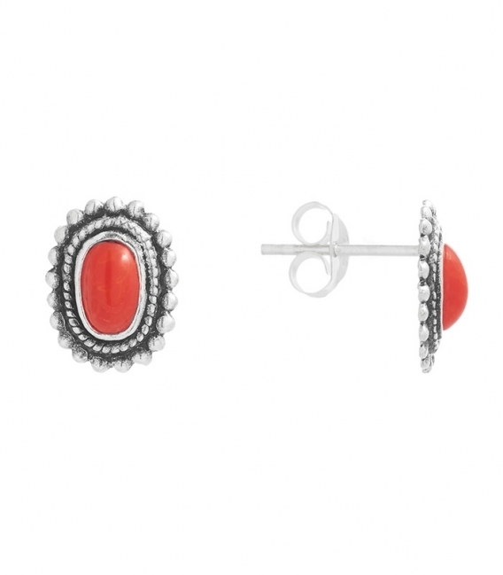 Pendiente Plata Esmalte10mm. Precio par