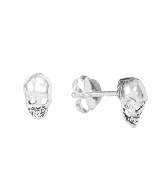 Pendiente Plata Calavera Precio Par