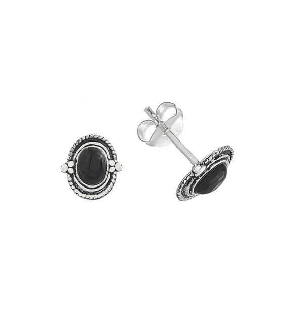 Pendiente Plata Esmalte10mm. Precio par
