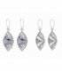 Boucles d'oreilles Argent Pierre 22mm. Prix paire