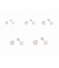 Boucles d'oreilles Argent demi Perle Prix Paire