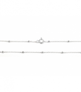 Cadena Plata Bolas (2mm) Forzada