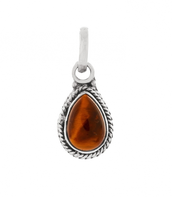 Colgante Plata Lagrima Piedra 18.6mm