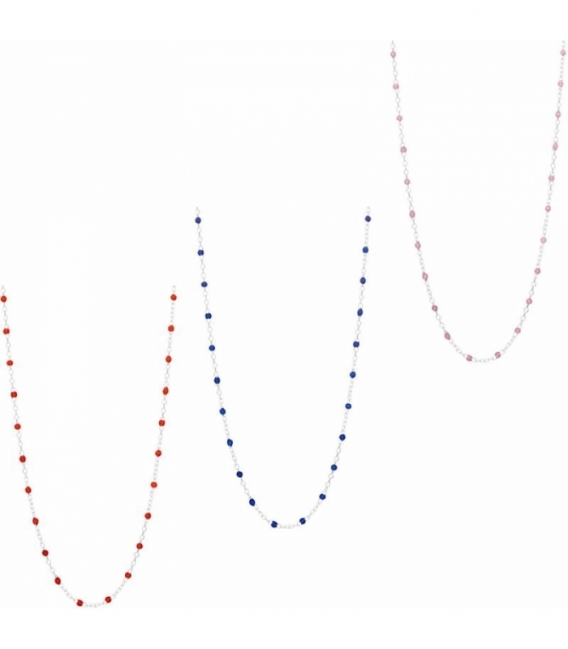 Gargantilla Plata Esmalte 38+5cm