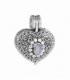 Colgante Plata Cofre Deseo Corazon Piedra Luna