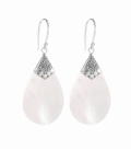 Boucle d'oreille Argent Filigrane Nacre Prix Paire