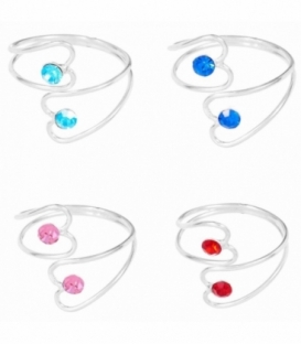 Anillo Plata Pie Circonita