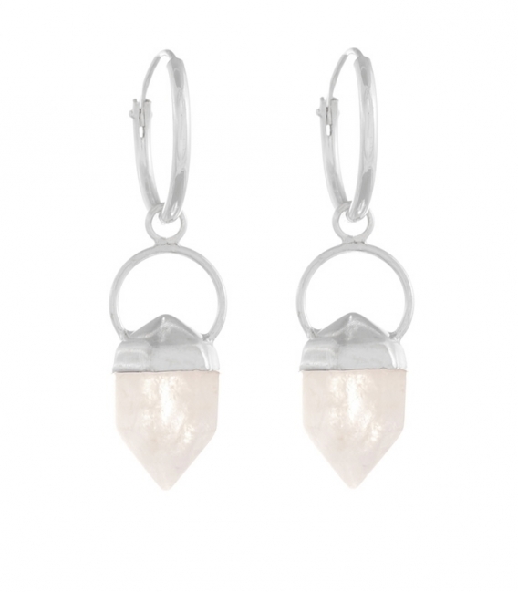 Aro Plata con Piedra 12mm. Precio par