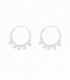 Créoles Argent Boules (2mm). Prix paire