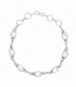 Bracelet Argent Sept Pierres 16+3cm