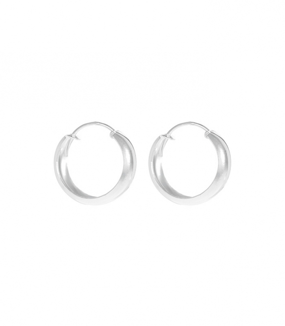 Aro Plata Media Caña Grosor 4.5mm Precio Par