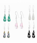 Boucles d'oreilles Argent Pierre 2.4cm