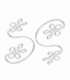 Cartilago Plata Flores Precio Par