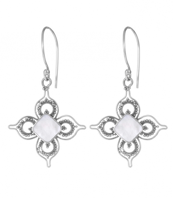 Pendiente Plata Nacar Filigrana. Precio Par