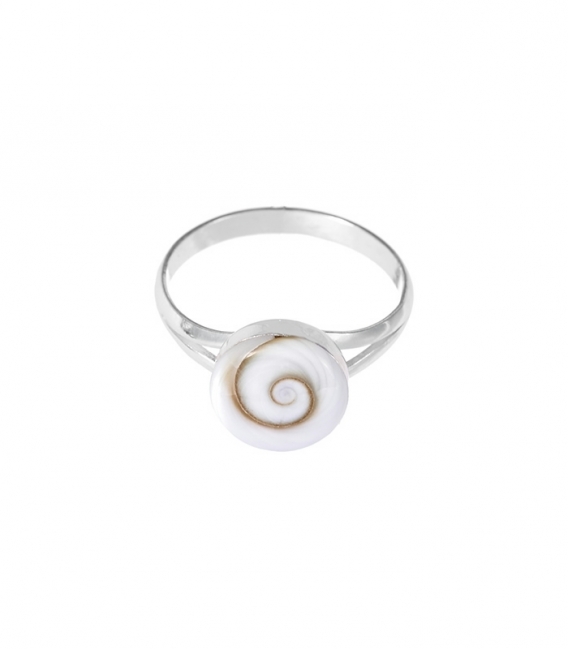 Bague Argent 10mm Oeil de Shiva