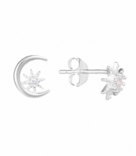 Boucles d'oreilles Étoile et Lune Prix Paire