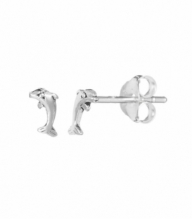 Pendiente Plata Delfin 7mm. Precio Par