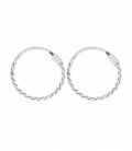 Aro Plata Trenzado Ø12mm Precio Par