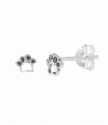 Boucles d'oreilles Argent Empreinte de Chien. Prix Paire