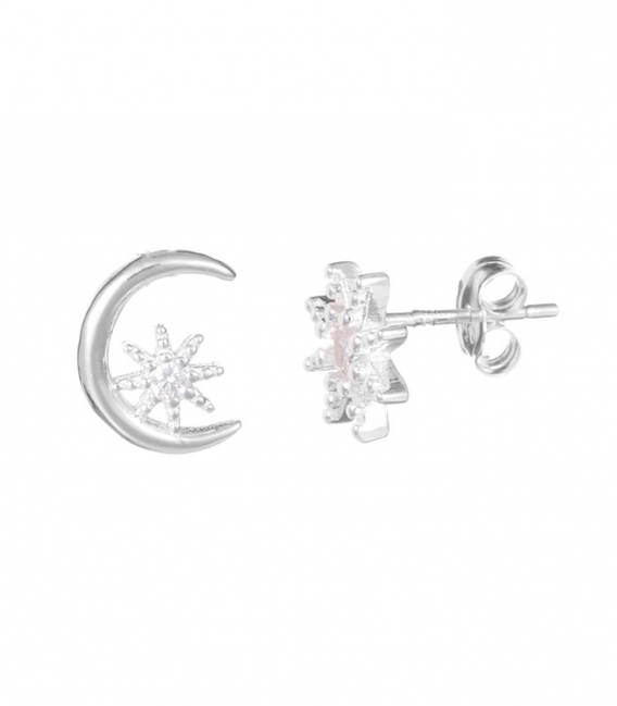 Boucles d'oreilles Éloite et Lune Prix Paire