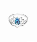 Bague Argent Fleur Lotus Avalone