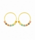 Aro Piercing 10 X 0.6mm Circ. Color Bañ. Precio Par