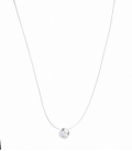 Collier Argent Fil Point Lumineux