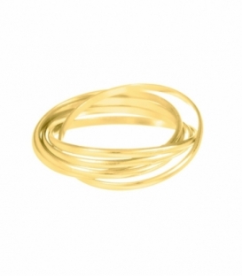 Anillo Plata Cinco Alianzas Bañado