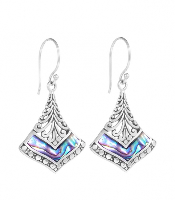 Pendiente Plata Filigrana Minerales Precio Par