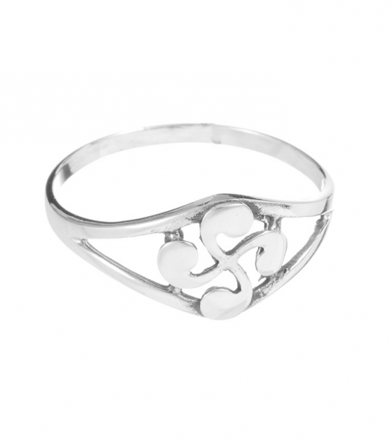 Anillo Plata Lauburu Pequeño
