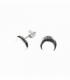 Boucles d'oreilles Argent Lune Inversée Prix Paire