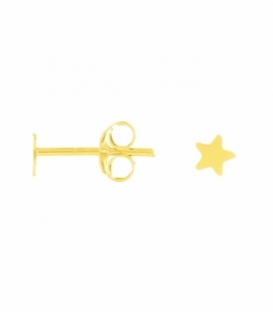 Pendiente Plata Estrella Bañado. Precio Par