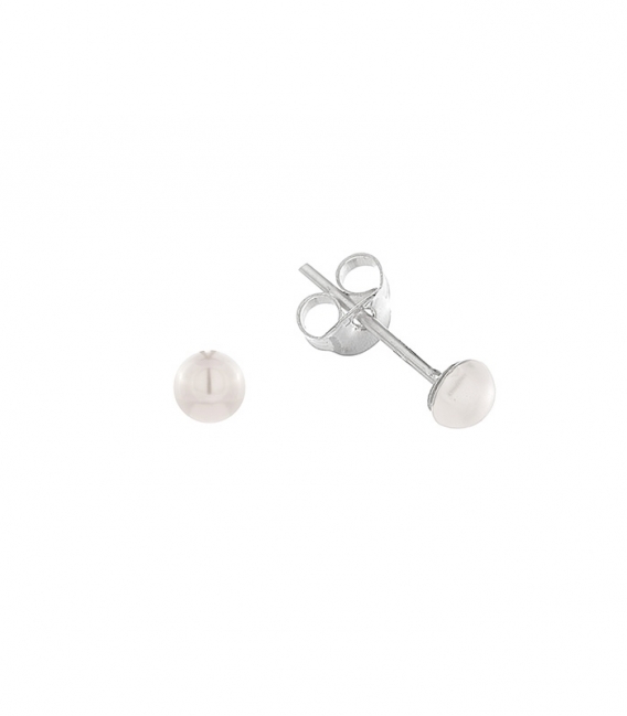 Boucles d'oreilles Argent demi Perle Prix Paire