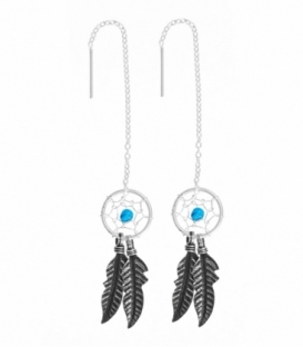Boucles d'oreilles Chaîne Argent Attrape-rêves Prix Paire