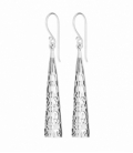 Boucles d'oreilles Argent Filigrane Cône 40mm Prix Paire