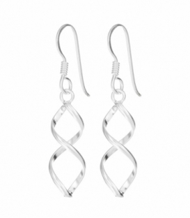Pendiente Plata Rulo 20mm. Precio Par