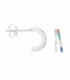 Pendientes Plata Aro Circonitas Colores Precio Par