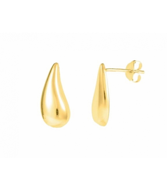 Boucle d'oreille Argent Goutte d'eau 16 X 7mm Recouvert Prix Paire